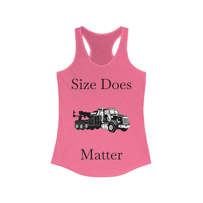 Size Does Matter Women's Racerback Tank