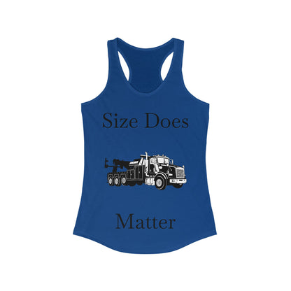 Size Does Matter Women's Racerback Tank