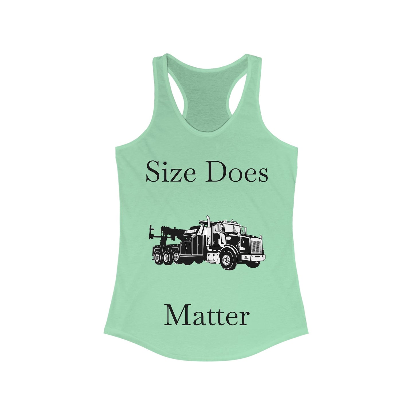 Size Does Matter Women's Racerback Tank