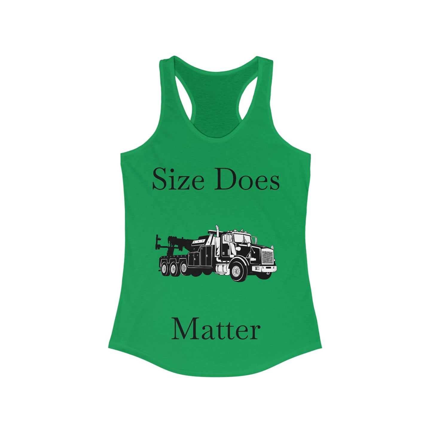 Size Does Matter Women's Racerback Tank