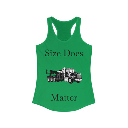 Size Does Matter Women's Racerback Tank