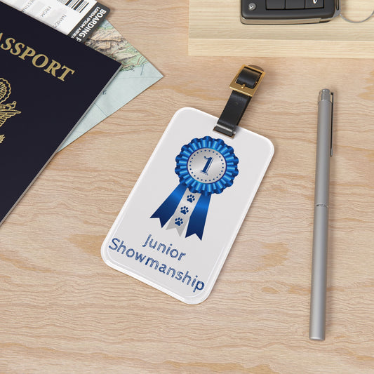 Stressed In Show Leather Strap Luggage Tag