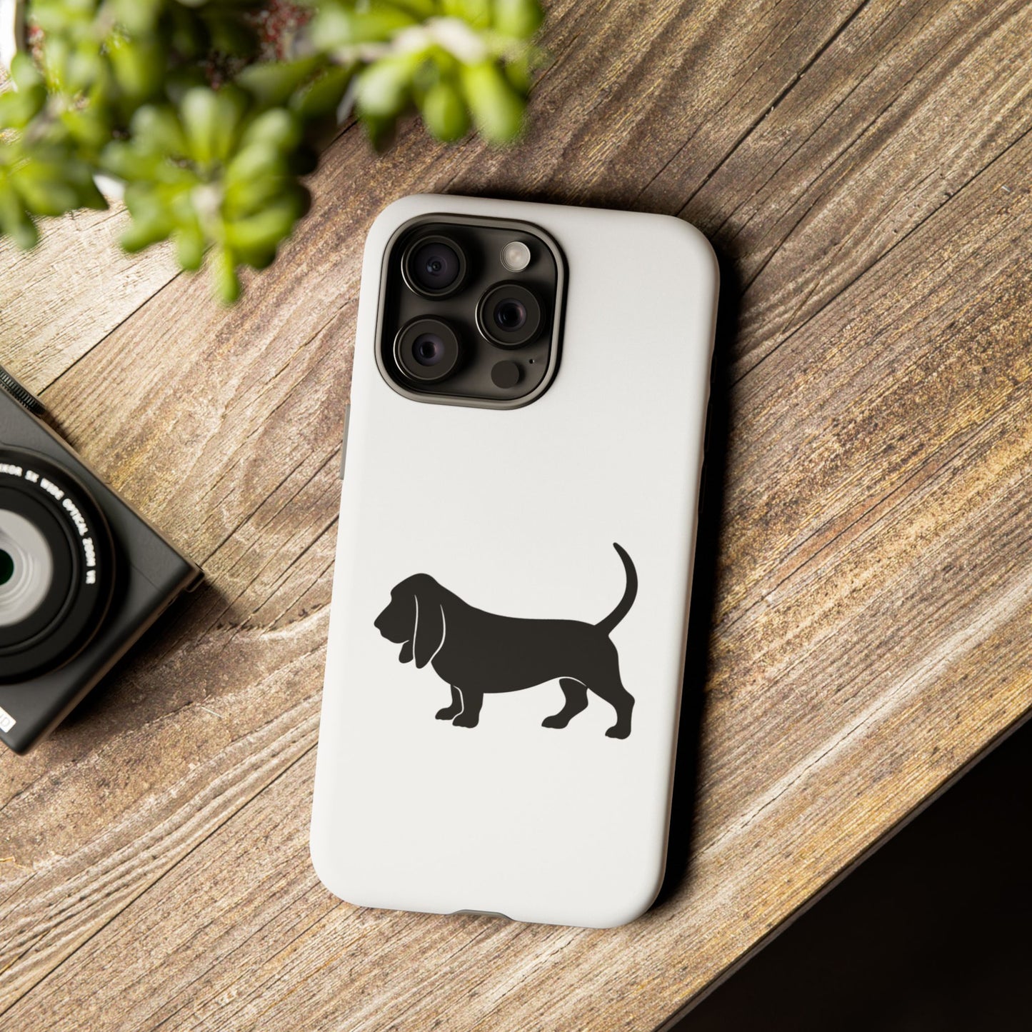 Basset Silhouette iPhone Case