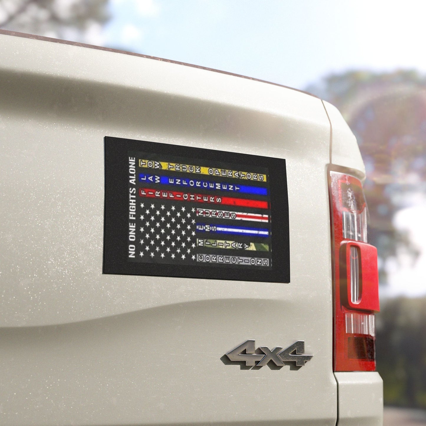 No One Fights Alone Indoor/Outdoor Magnet