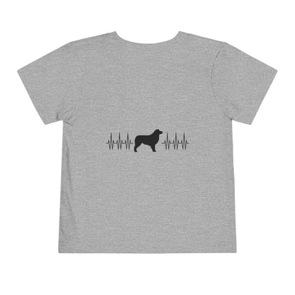 My Heart Beats For Aussies Toddler Unisex Short Sleeve Crewneck Tee