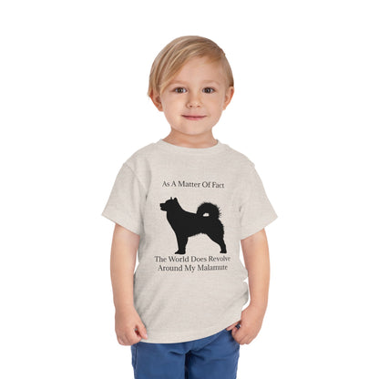 Matter Of Fact Malamute Toddler Unisex Short Sleeve Crewneck Tee