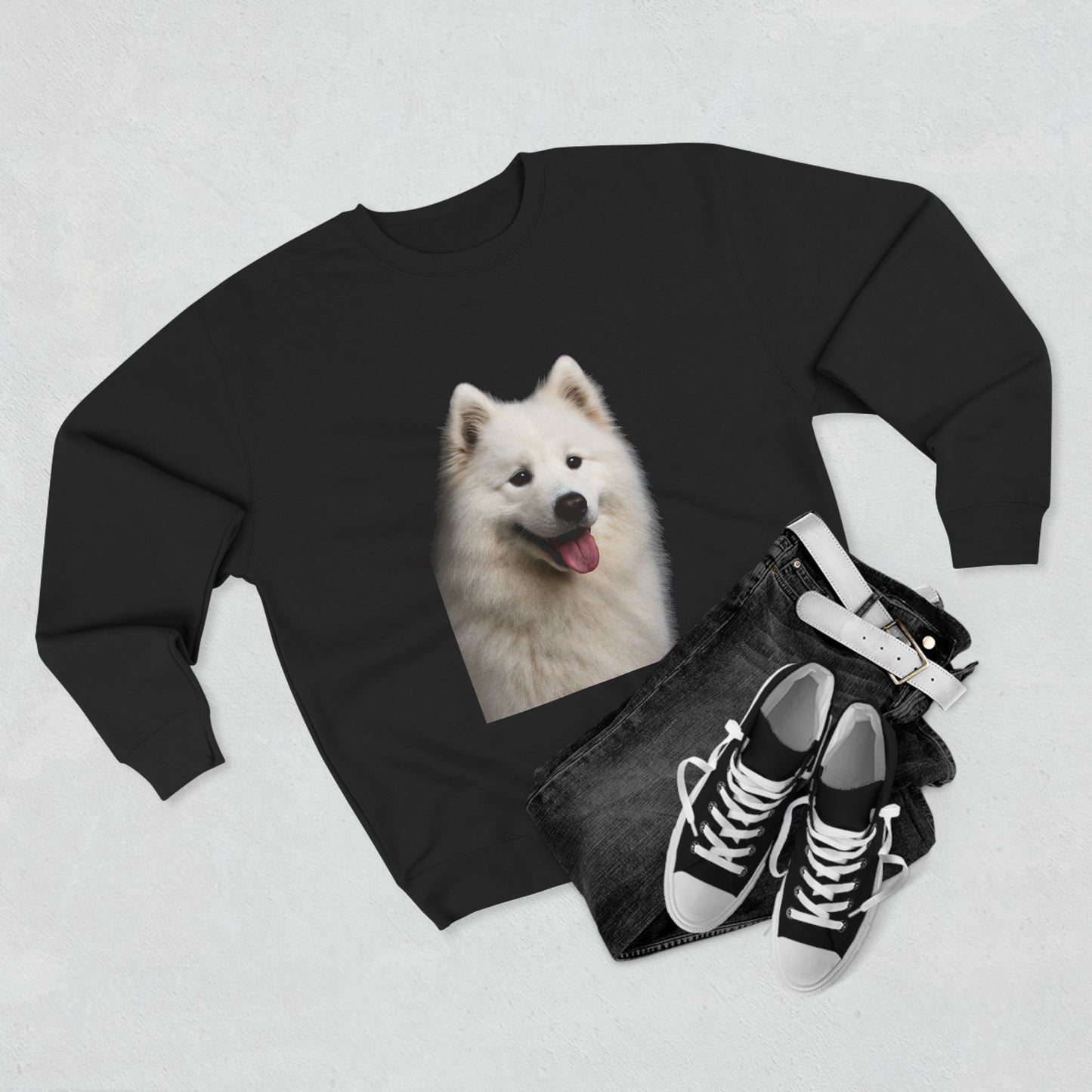 Samoyed Head Unisex Crewneck Sweatshirt