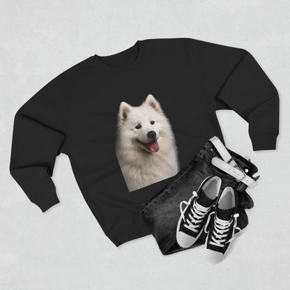 Samoyed Head Unisex Crewneck Sweatshirt