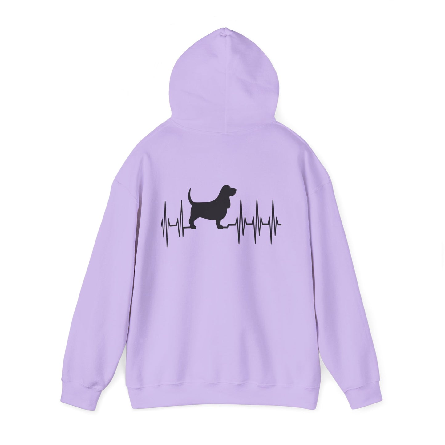 My Heart Beats For Basset Hounds Unisex Hoodie