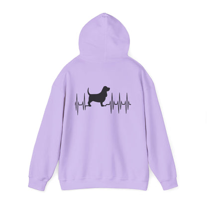 My Heart Beats For Basset Hounds Unisex Hoodie