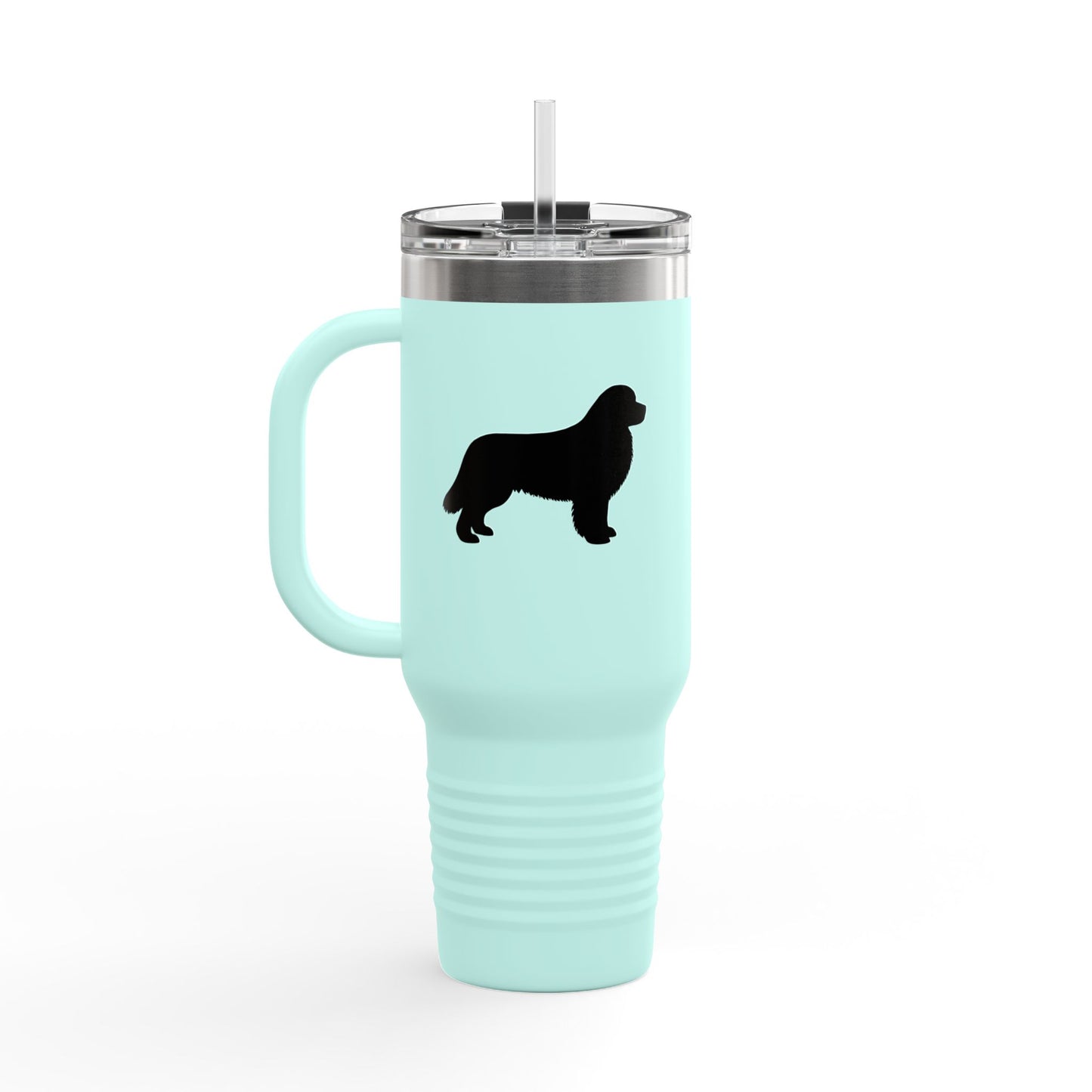Newfie Silhouette Insulated Travel Mug