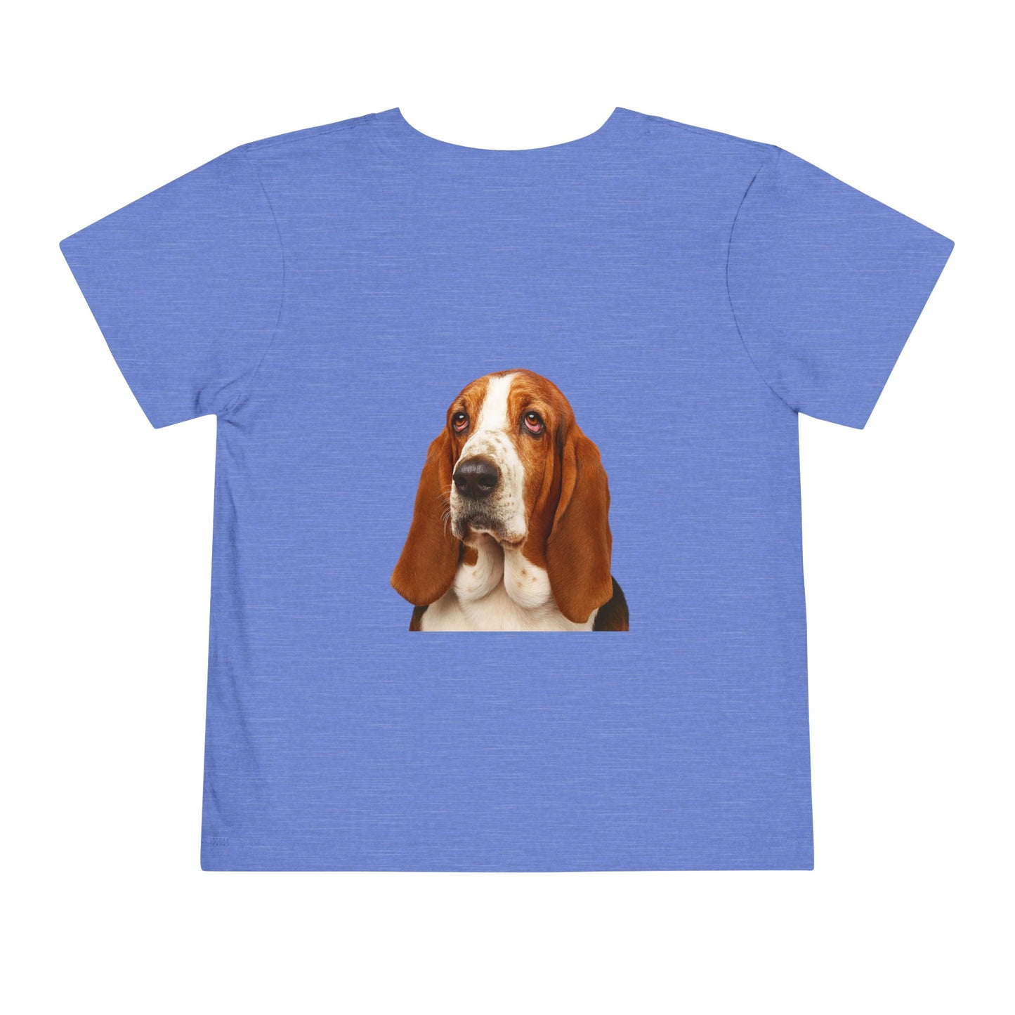 Basset Head Toddler Unisex Short Sleeve Crewneck Tee