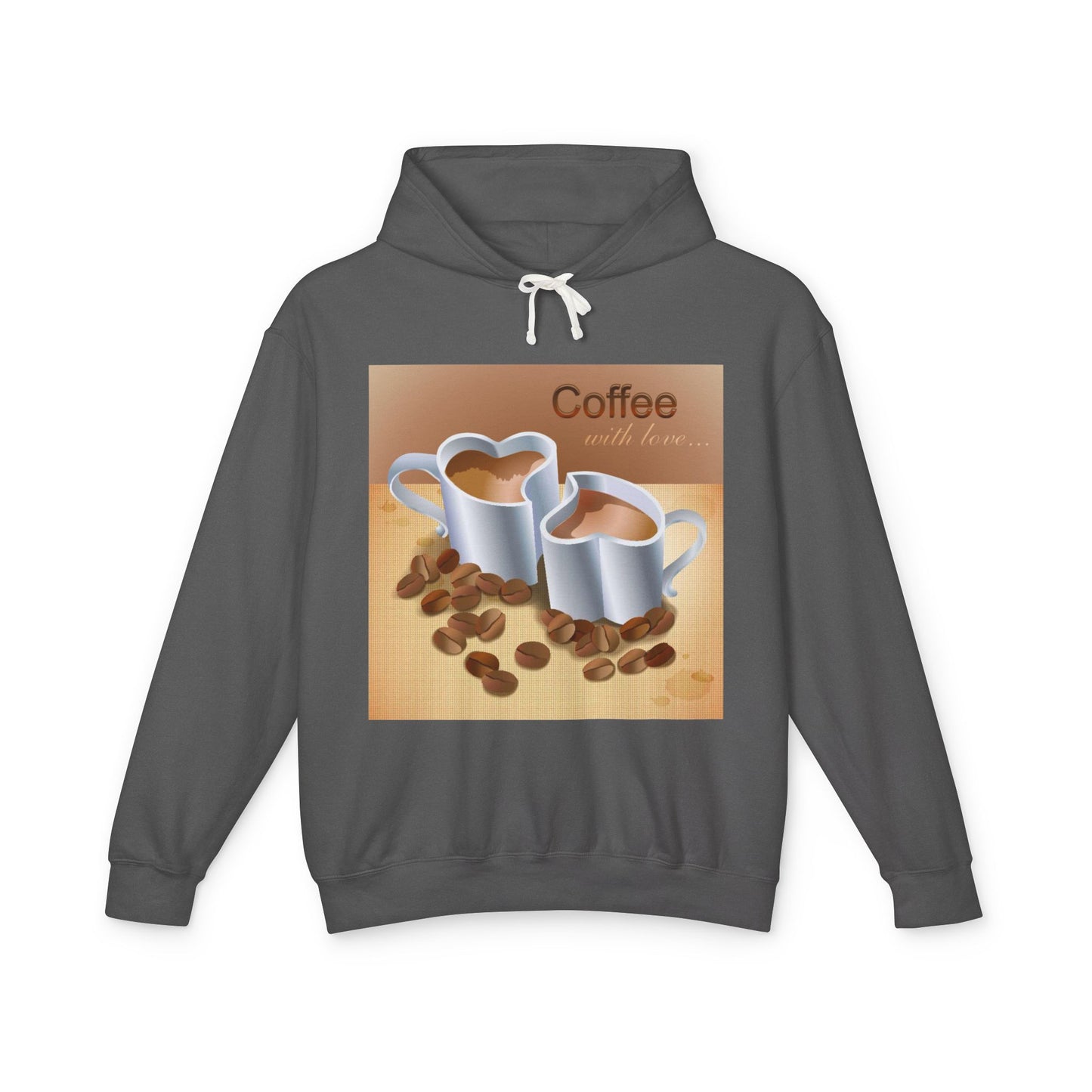 Coffee With Love Unisex Lightweight Hoodie