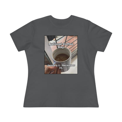 National Coffee Day Women's Short Sleeve Crewneck Tee