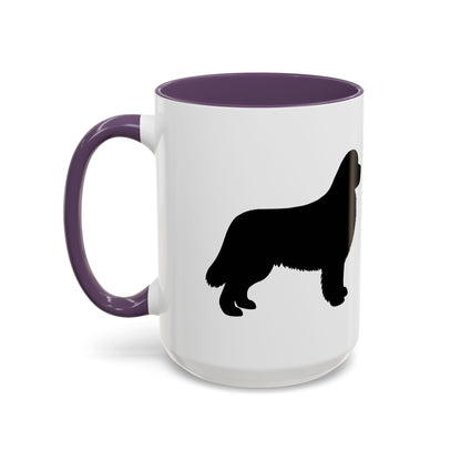 Newfie Silhouette 2-Tone Coffee Mug