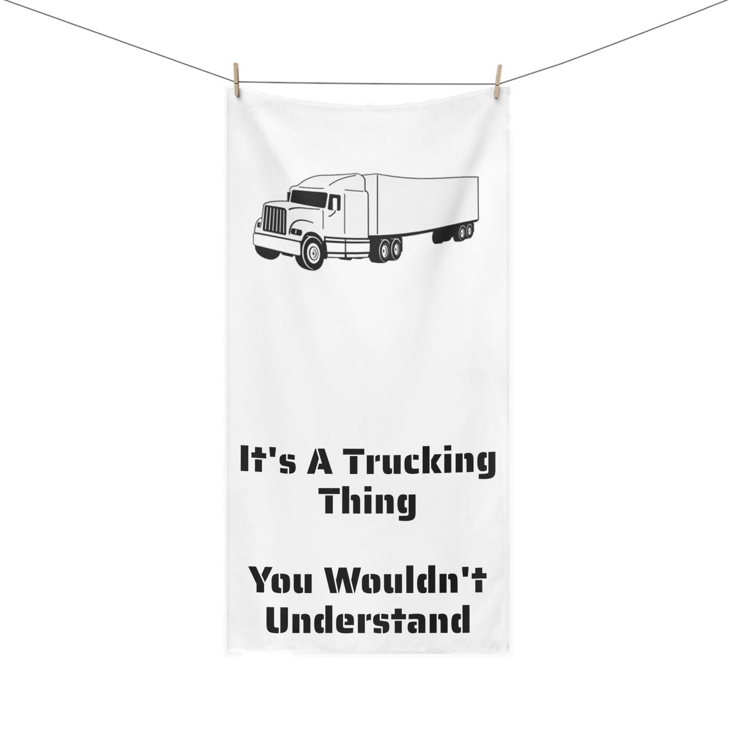 Trucking Thing Mink-Cotton  Beach Towel