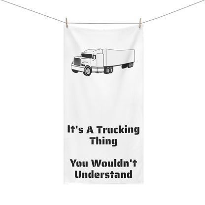 Trucking Thing Mink-Cotton  Beach Towel
