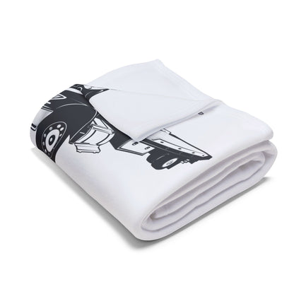 I Can't Fix Stupid Flatbed Tow Truck Arctic Fleece Blanket