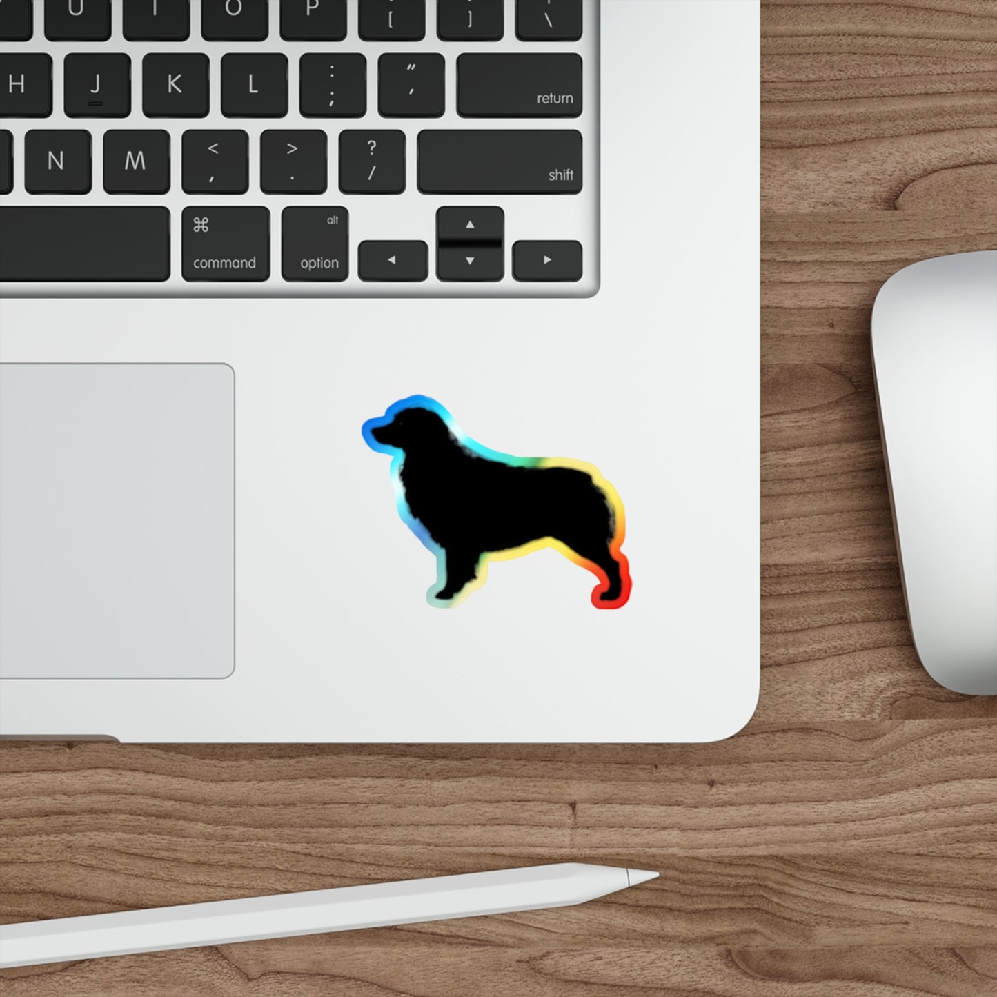 Aussie Silhouette Holographic Sticker