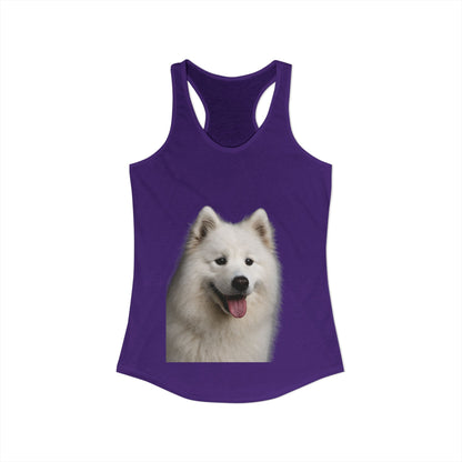 Samoyed Head Women's Racerback Tank