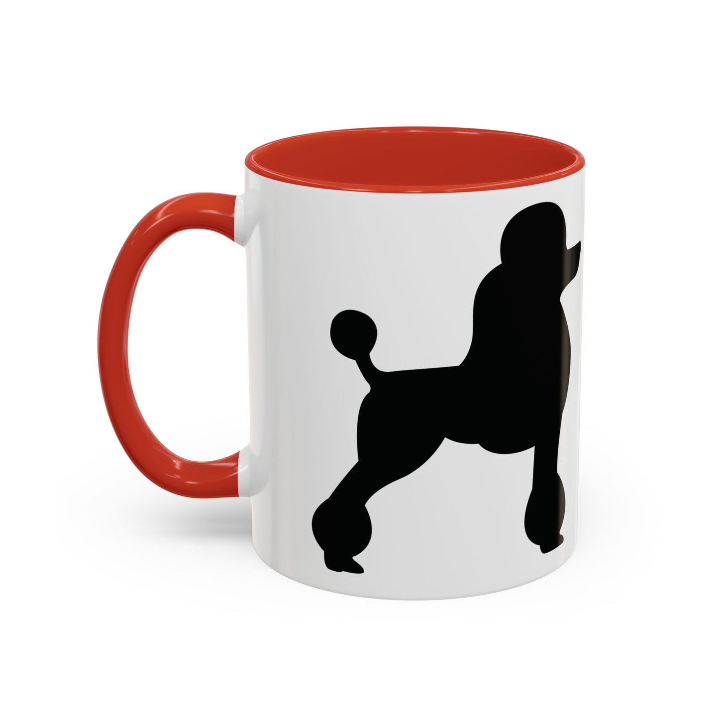 Poodle Silhouette 2-Tone Coffee Mug