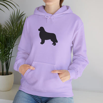 Newfie Silhouette Unisex Hoodie