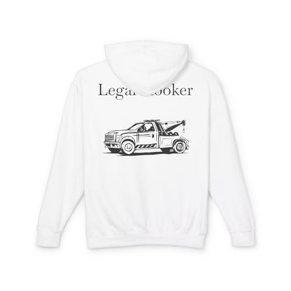 Legal H**ker Wheel Lift Tow Truck Unisex Lightweight Hoodie