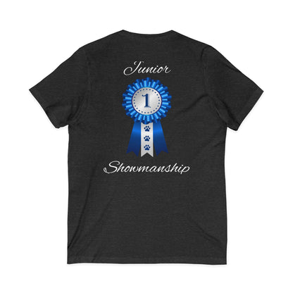Junior Showmanship Unisex Short Sleeve V-Neck Tee