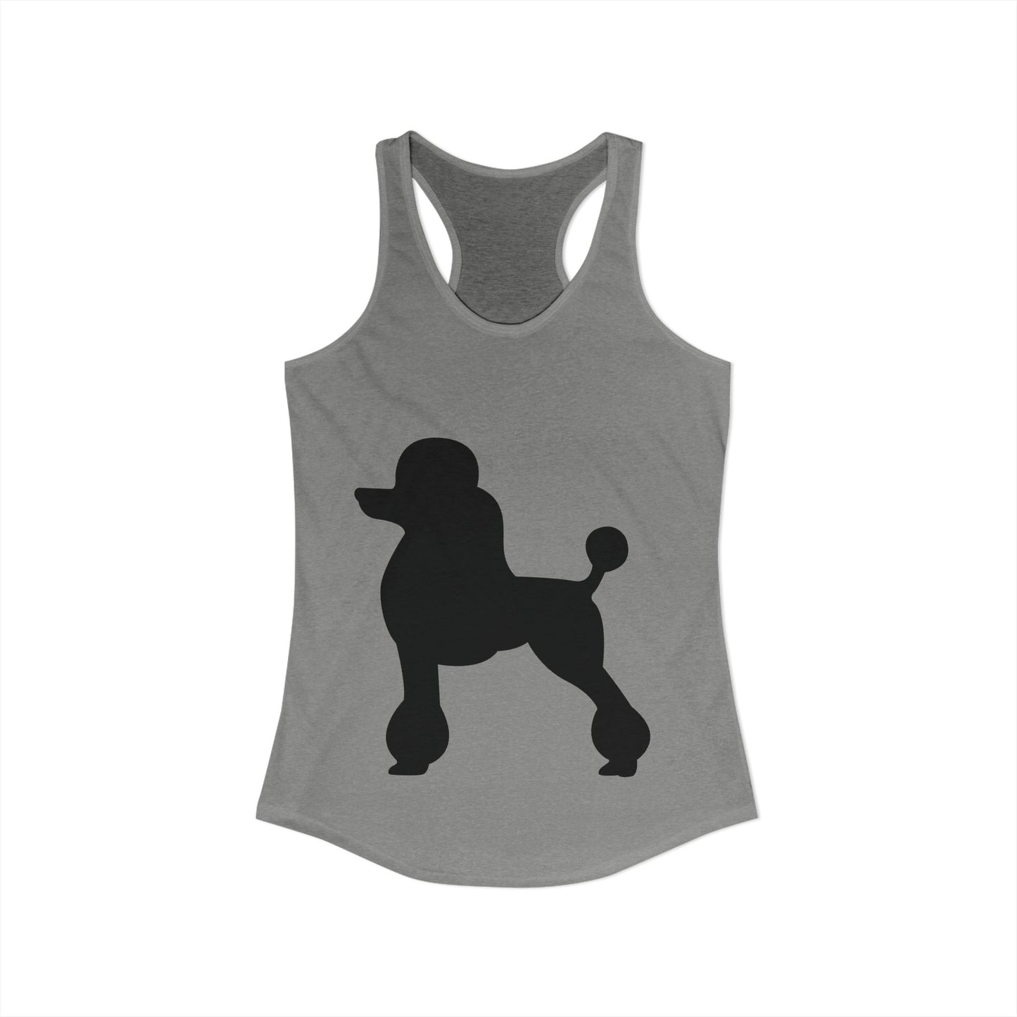 Poodle Silhouette Women's Racerback Tank