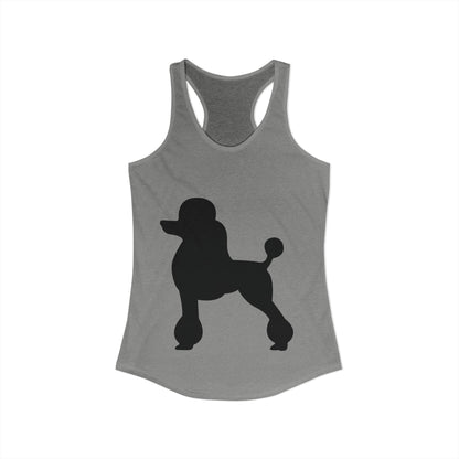 Poodle Silhouette Women's Racerback Tank