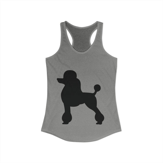 Poodle Silhouette Women's Racerback Tank