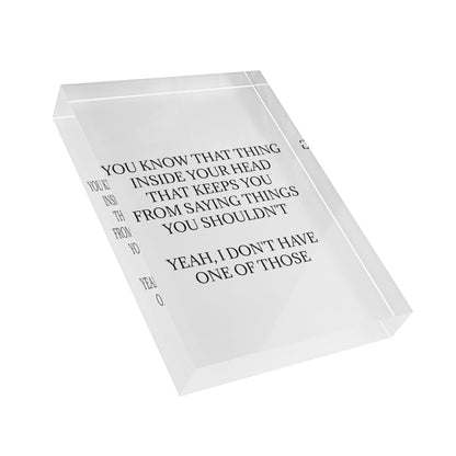 No Filter Acrylic Photo Block