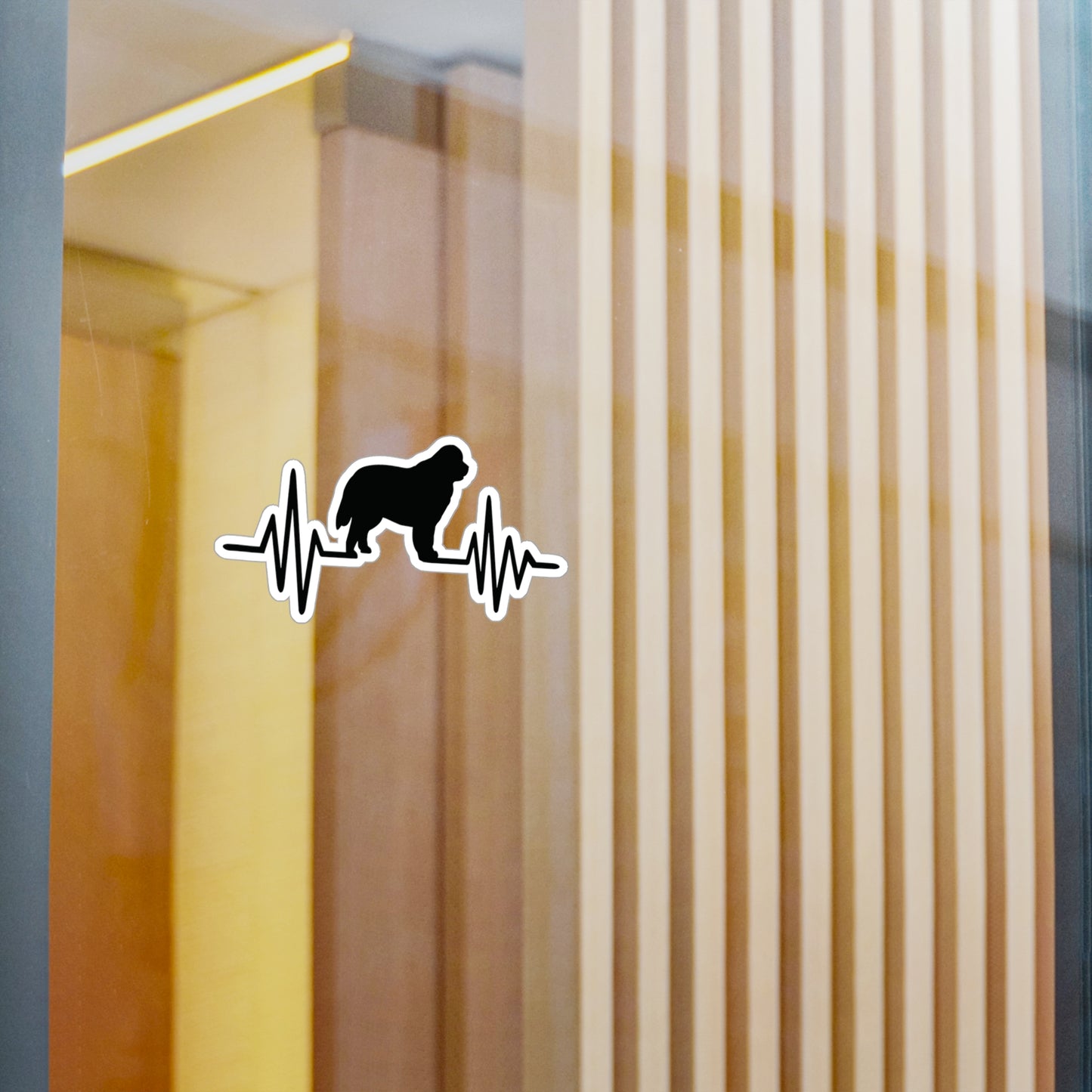 My Heart Beats For Newfies Vinyl Decal