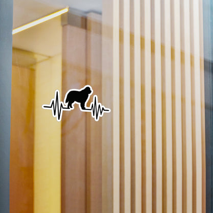 My Heart Beats For Newfies Vinyl Decal