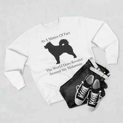 Matter Of Fact Malamute Unisex Crewneck Sweatshirt