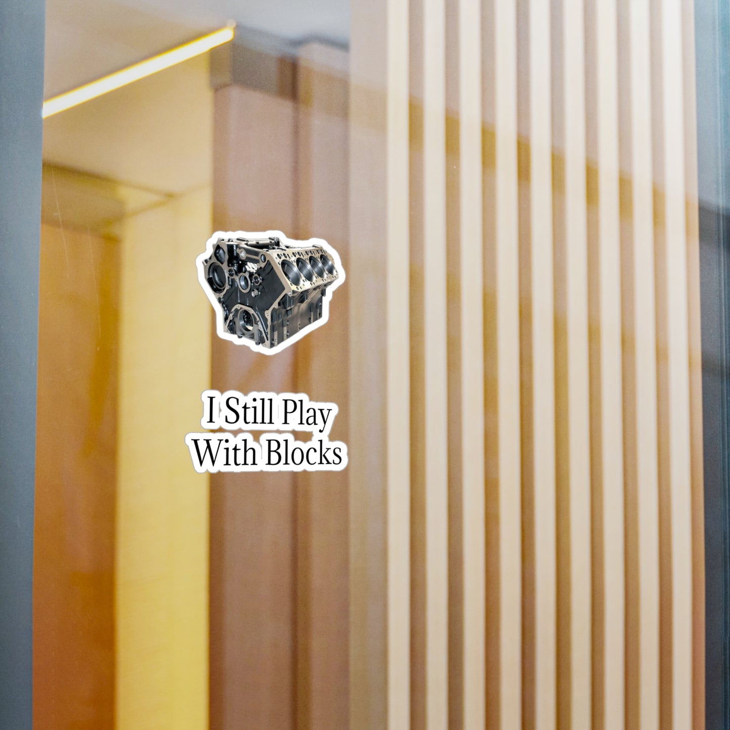 Play With Blocks Vinyl Decal