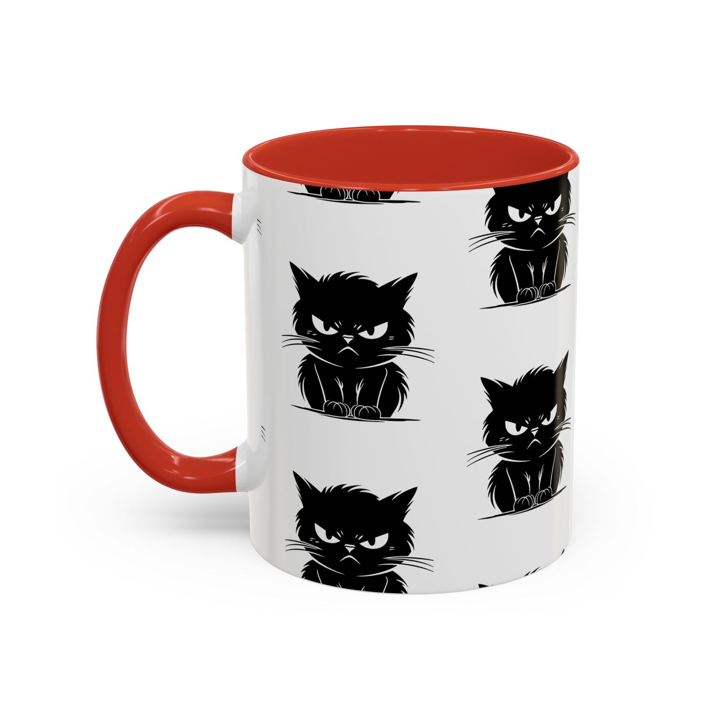 Angry Cat 2-Tone Coffee Mug