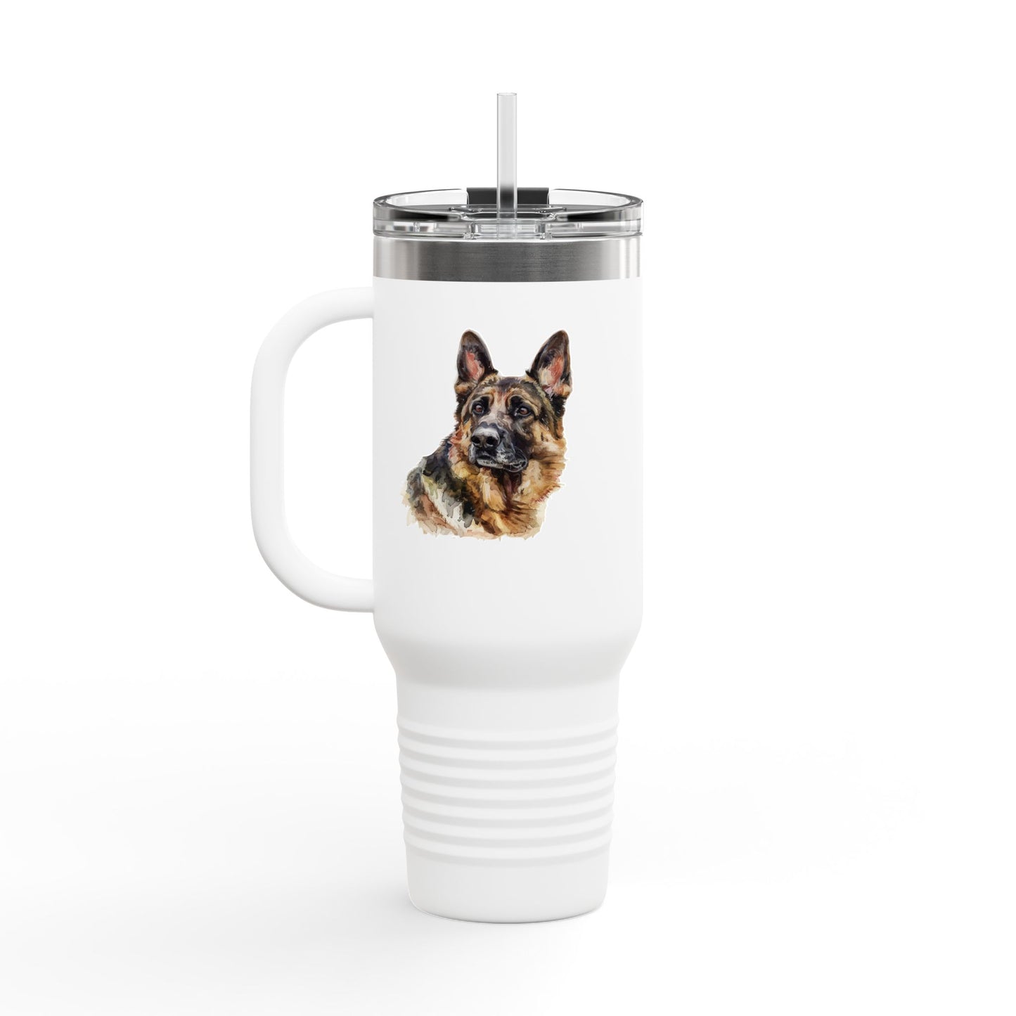 German Shepherd Head Insulated Travel Mug