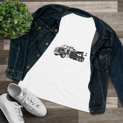 Heavy Tow Truck Women's Short Sleeve Crewneck Tee
