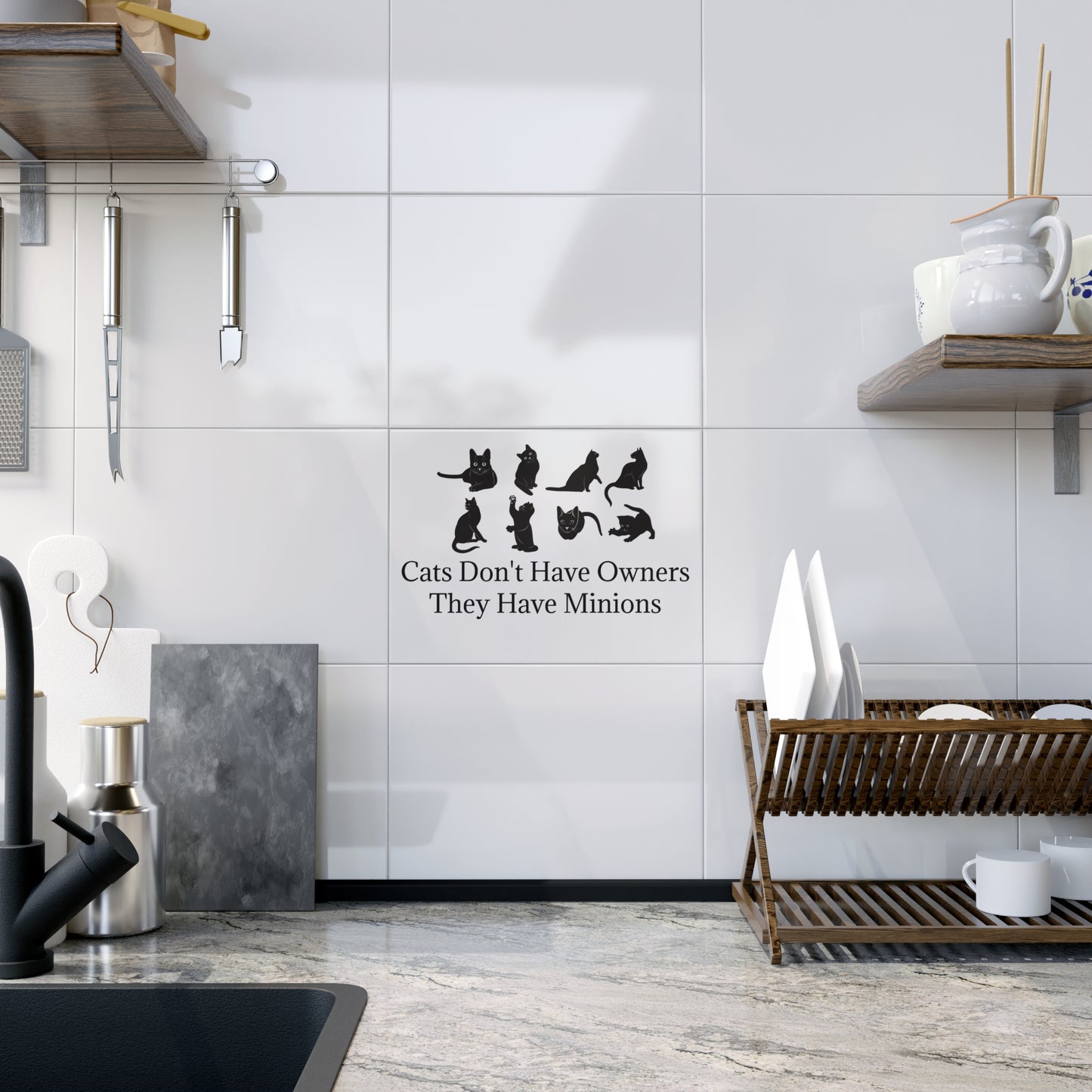 Cat Minions Ceramic Photo Tile