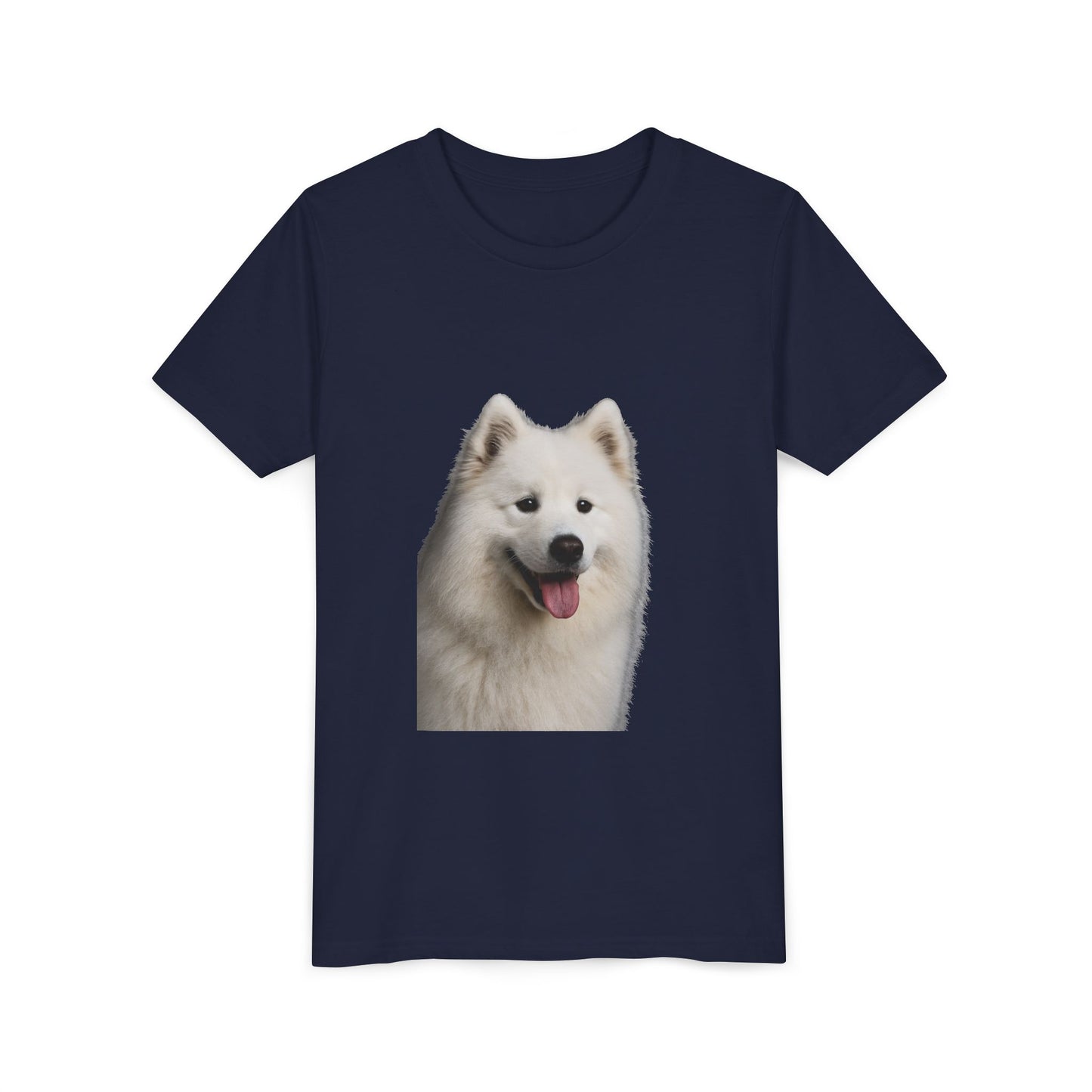 Samoyed Head Youth Unisex Short Sleeve Crewneck Tee