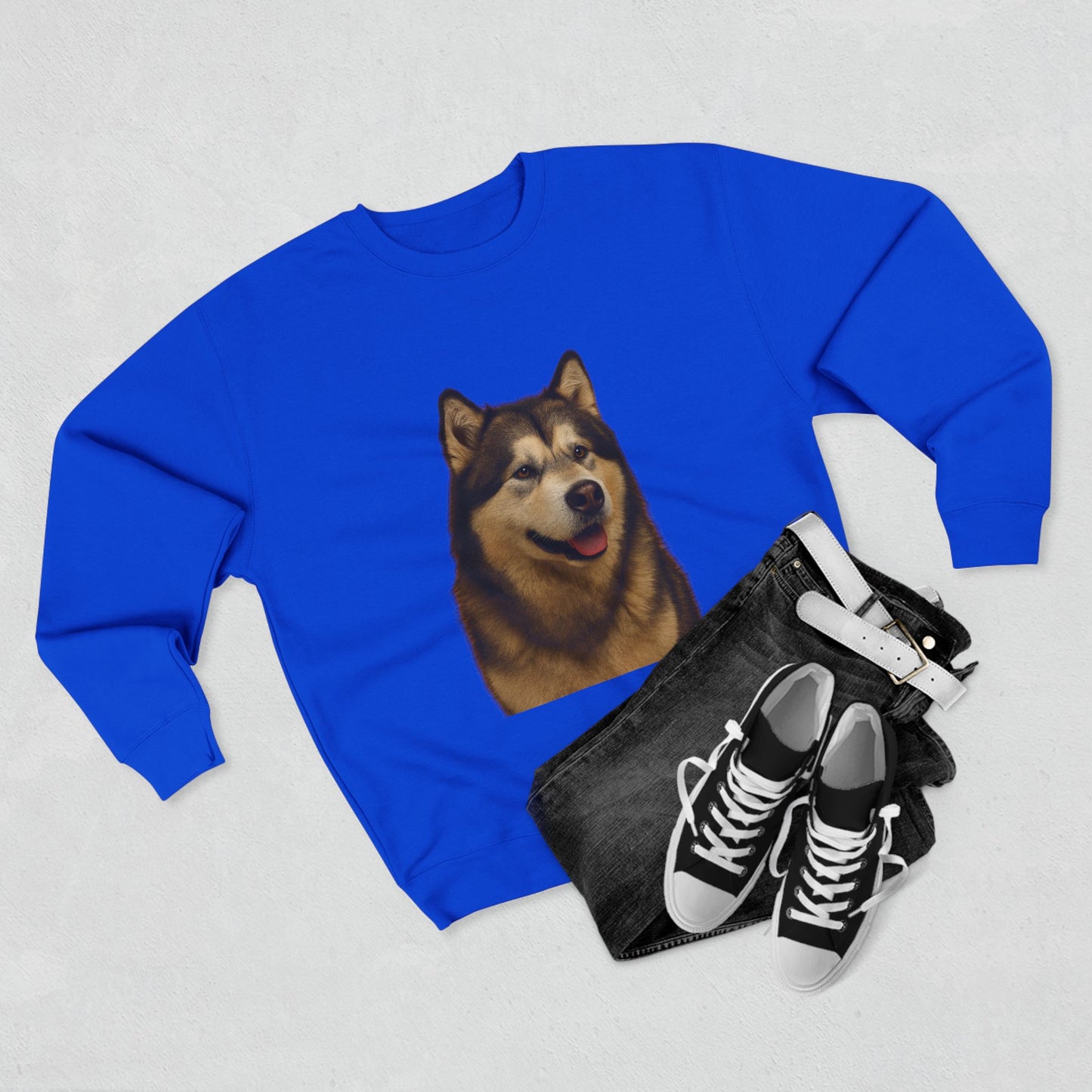 Malamute Head Unisex Crewneck Sweatshirt