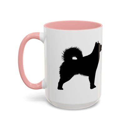 Malamute Silhouette 2-Tone Coffee Mug