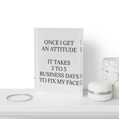 Fix My Face Acrylic Photo Block