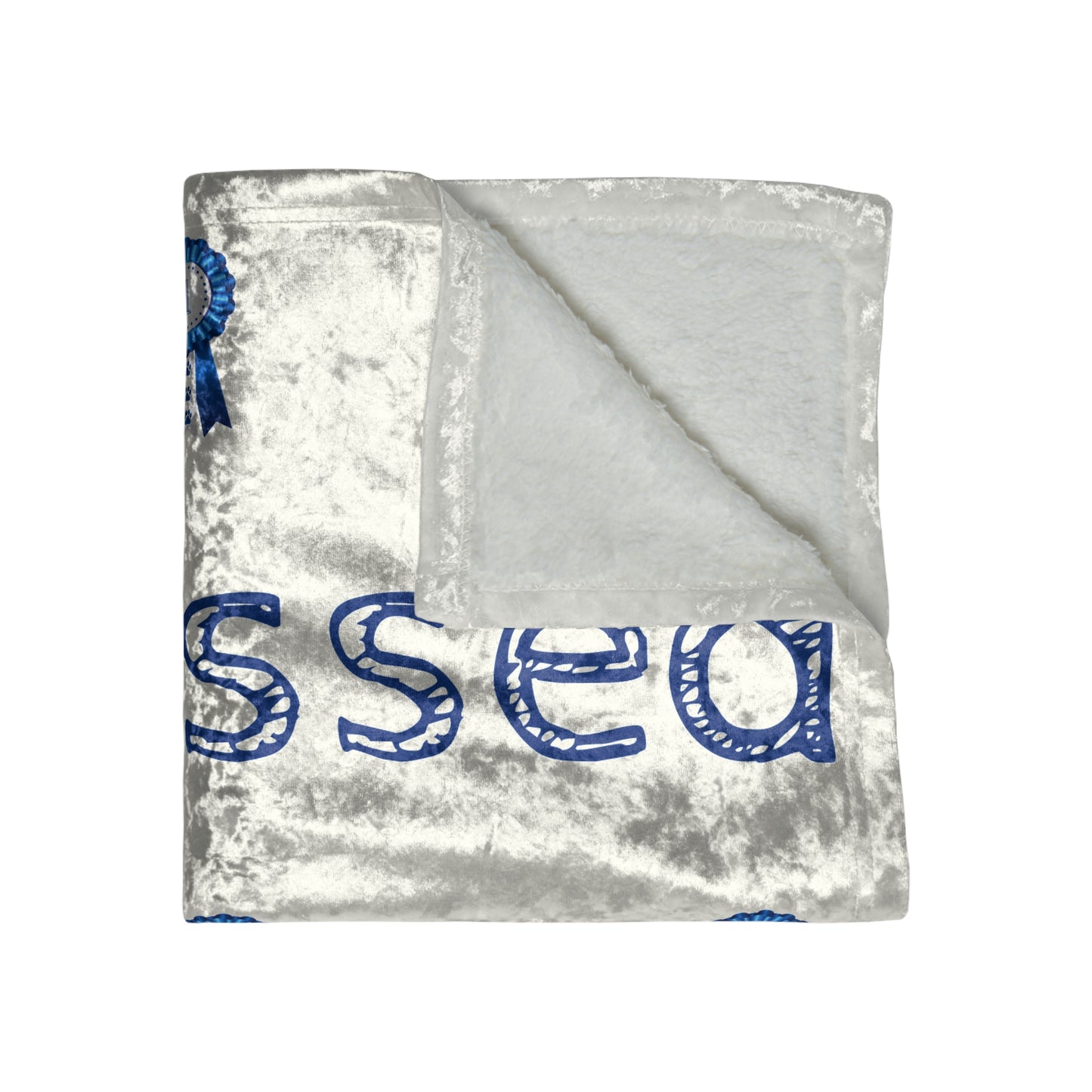 Stressed In Show Crushed Velvet Blanket