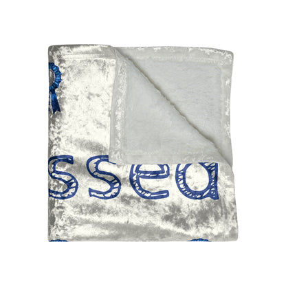 Stressed In Show Crushed Velvet Blanket