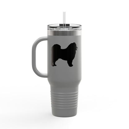 Samoyed Silhouette Insulated Travel Mug