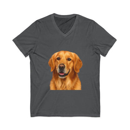 Golden Head Unisex Short Sleeve V-Neck Tee