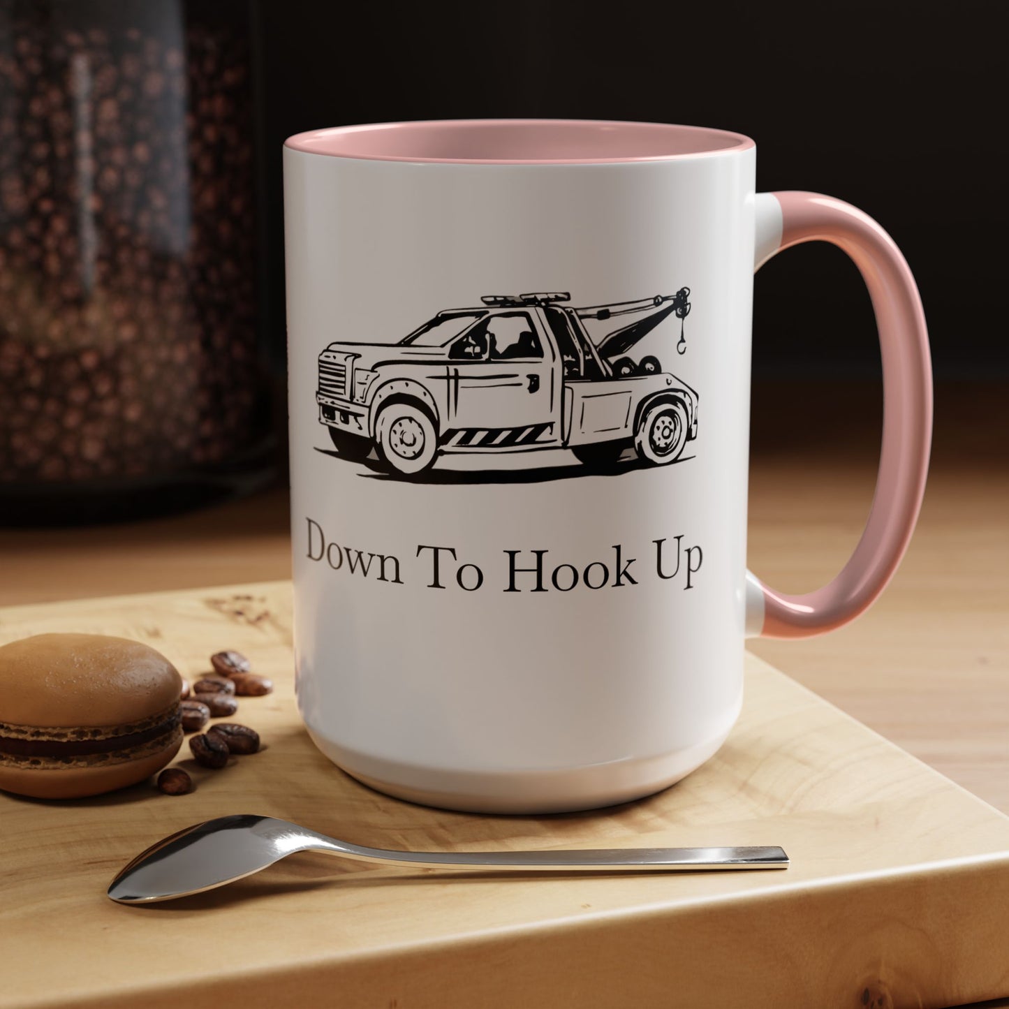 Down To Hook Up 2-Tone Coffee Mug