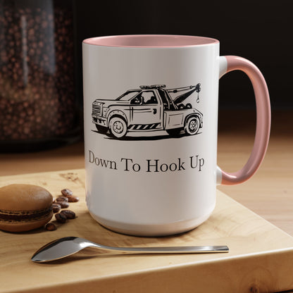 Down To Hook Up 2-Tone Coffee Mug